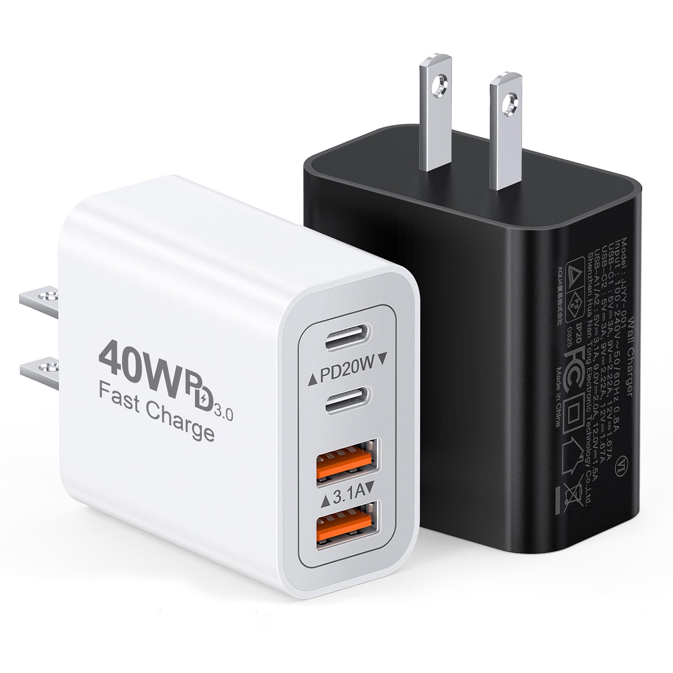 View 1 of [2Pack] 40W USB C Fast Charging Block