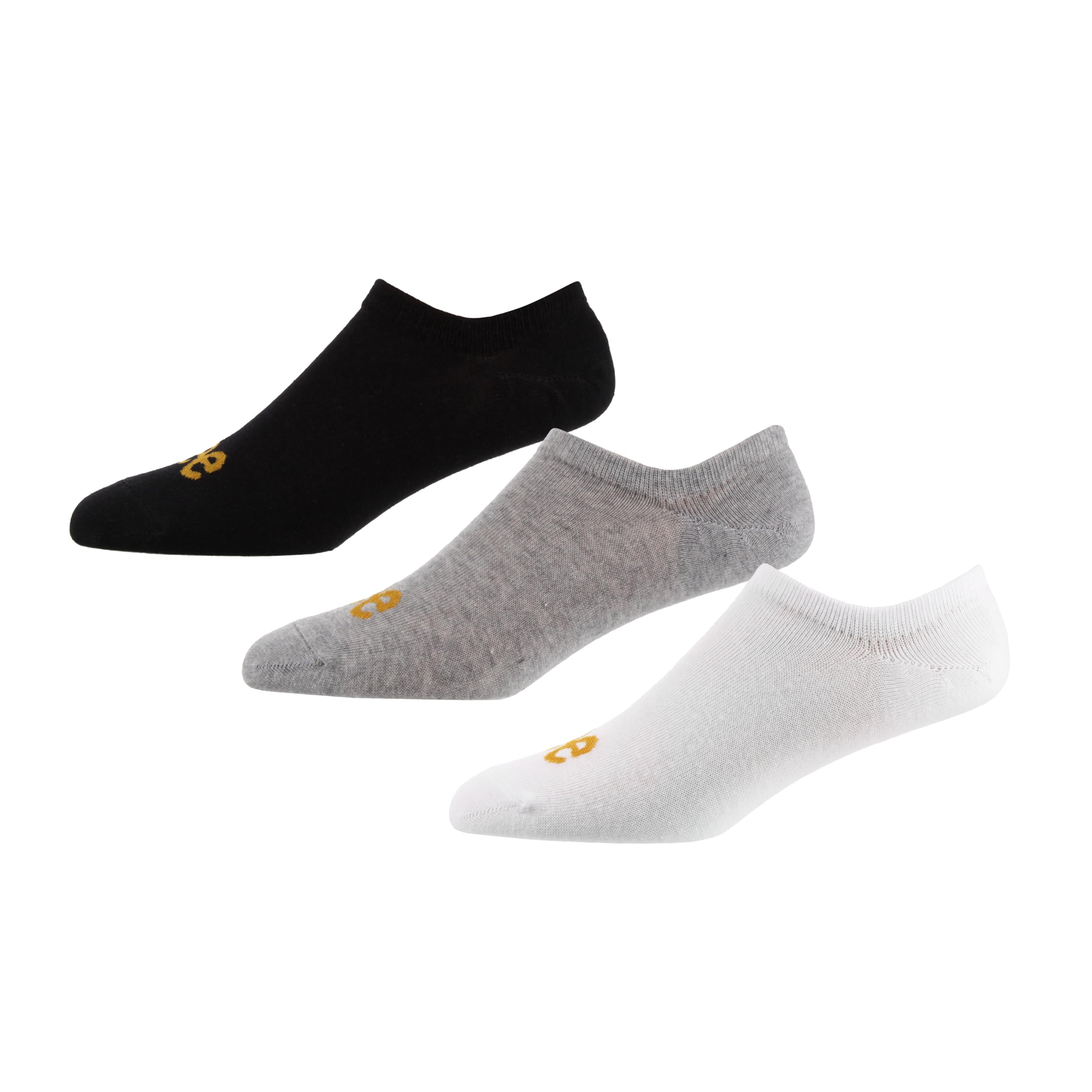 Lee Ash Unisex Invisible Socks - Multipack | Breathable And Comfortable Invisible Design For Trainers | Women And Mens Sock | Moisture Wicking, Thick And Comfortable | Black, White & Grey Marl, 6-8
