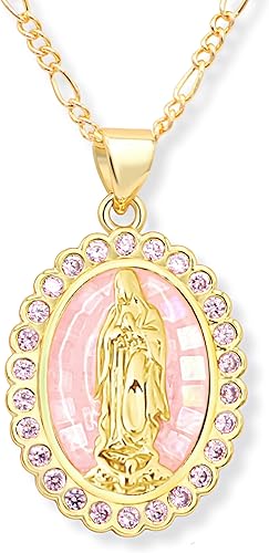 Virgin Mary Necklace - Christian Jewelry For Women - Miraculous Medals Catholic - Christian Necklace For Women - Catholic Jewelry - Virgin Mary