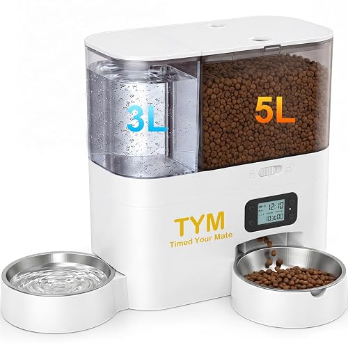 Automatic Cat Feeder Water Dispenser 2-in-1 product photo (Automatic Feeders & Fountains) — ScooterReviewPro review