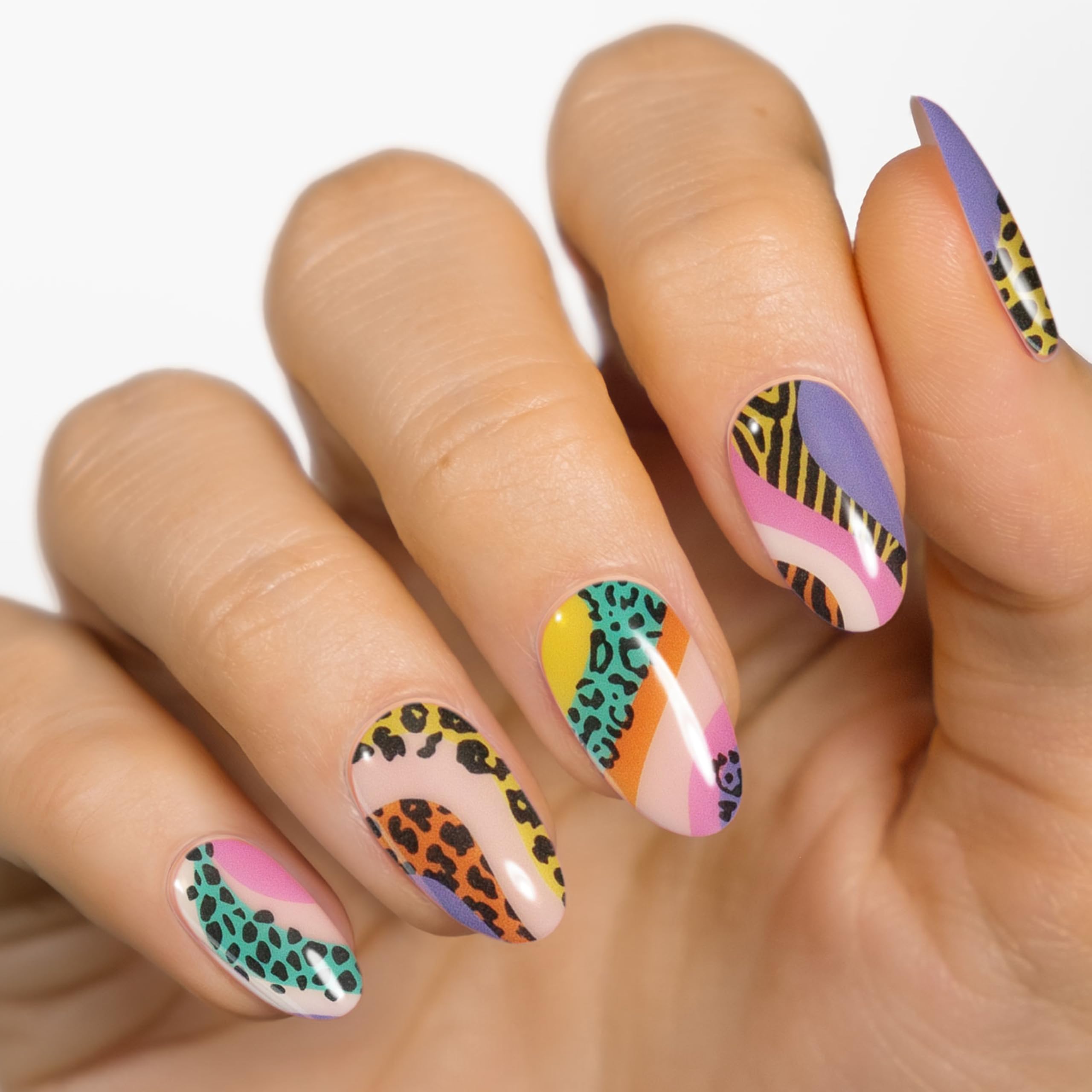 MOYOU LONDON Semi Cured Gel Nail Strips - 20 Pcs. Nail Wraps for Salon-Quality Manicure - Works with Any UV Nail Lamp - Easy to Apply, Trim, & Remove Gel Nail Stickers - Image 2