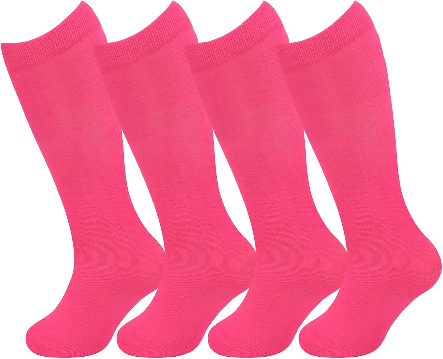 Sarfel 4 Pairs Youth Kids Toddler Soccer Socks Girls Boys Baseball Socks Kids Football Softball Accessories Team Sports