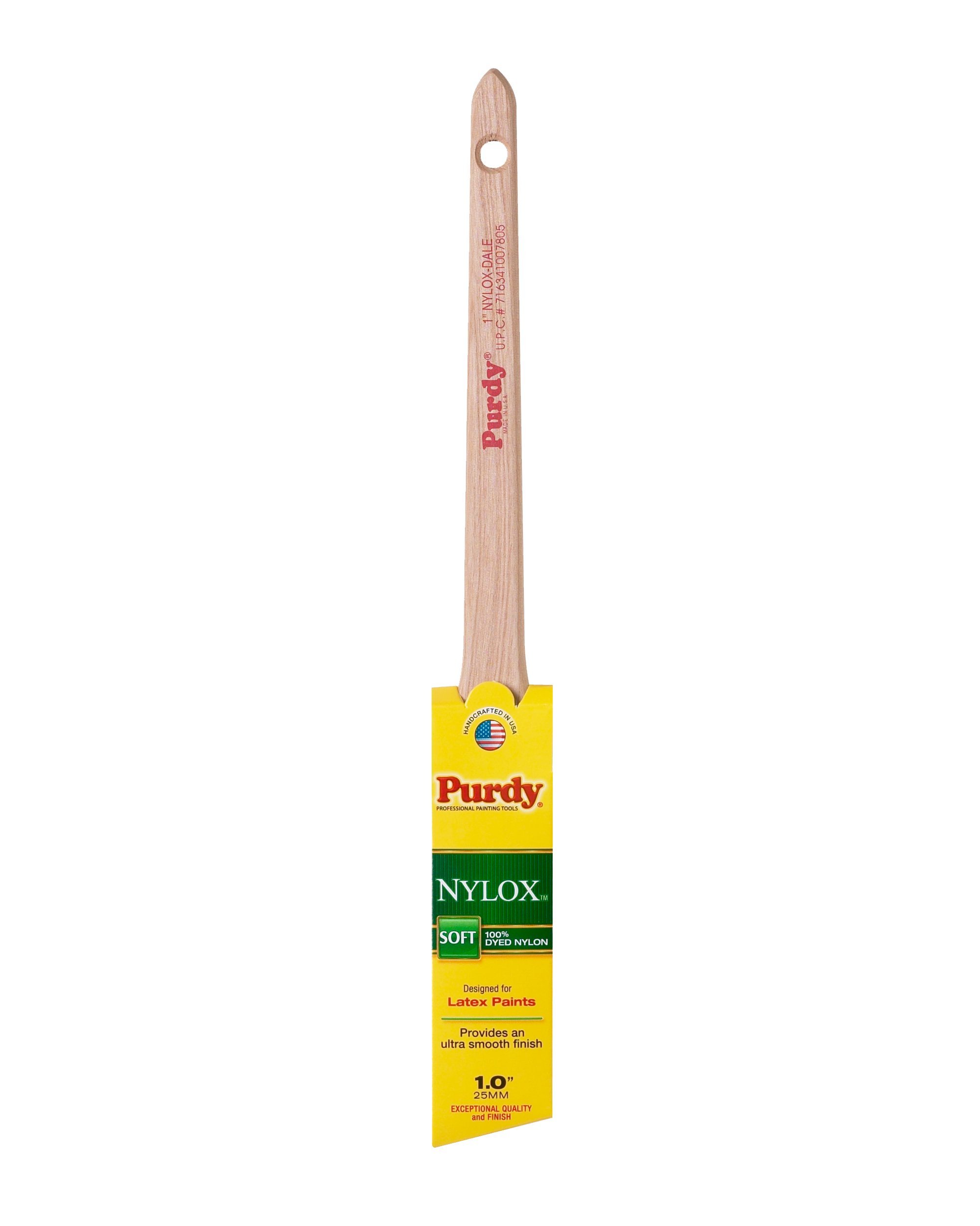 Pinceau de finition Purdy Nylox 2,5 cm brosse angulaire pour peindre les angles