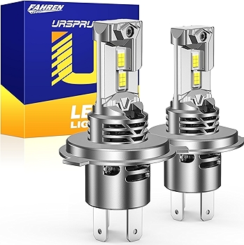 FAHREN 2025 H4 9003 LED头灯灯泡 1000%超亮 1:1迷你插拔式 6500K冷白光  两只装