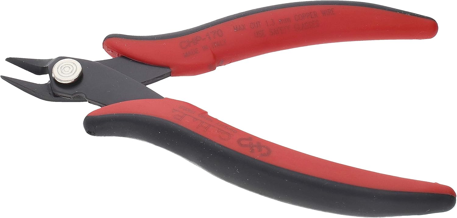 The Beadsmith Soft Wire Cutter – 5 inches (127mm) – Comfortable Ergonomic Grip – Flush Cutters for Jewelry Making, Craft Wire, Electronics, Floral, Hobbies and More