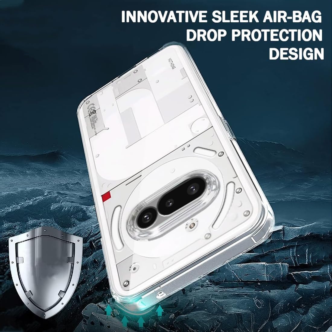 Fashionury Crystal Clear Back Cover Case for Nothing Phone 3a 5G | 360 Degree Protection | Shock Proof Design | Transparent Back Cover Case for Nothing Phone 3a (TPU, Transparent) 25 71uTYDznaAL. SL1100