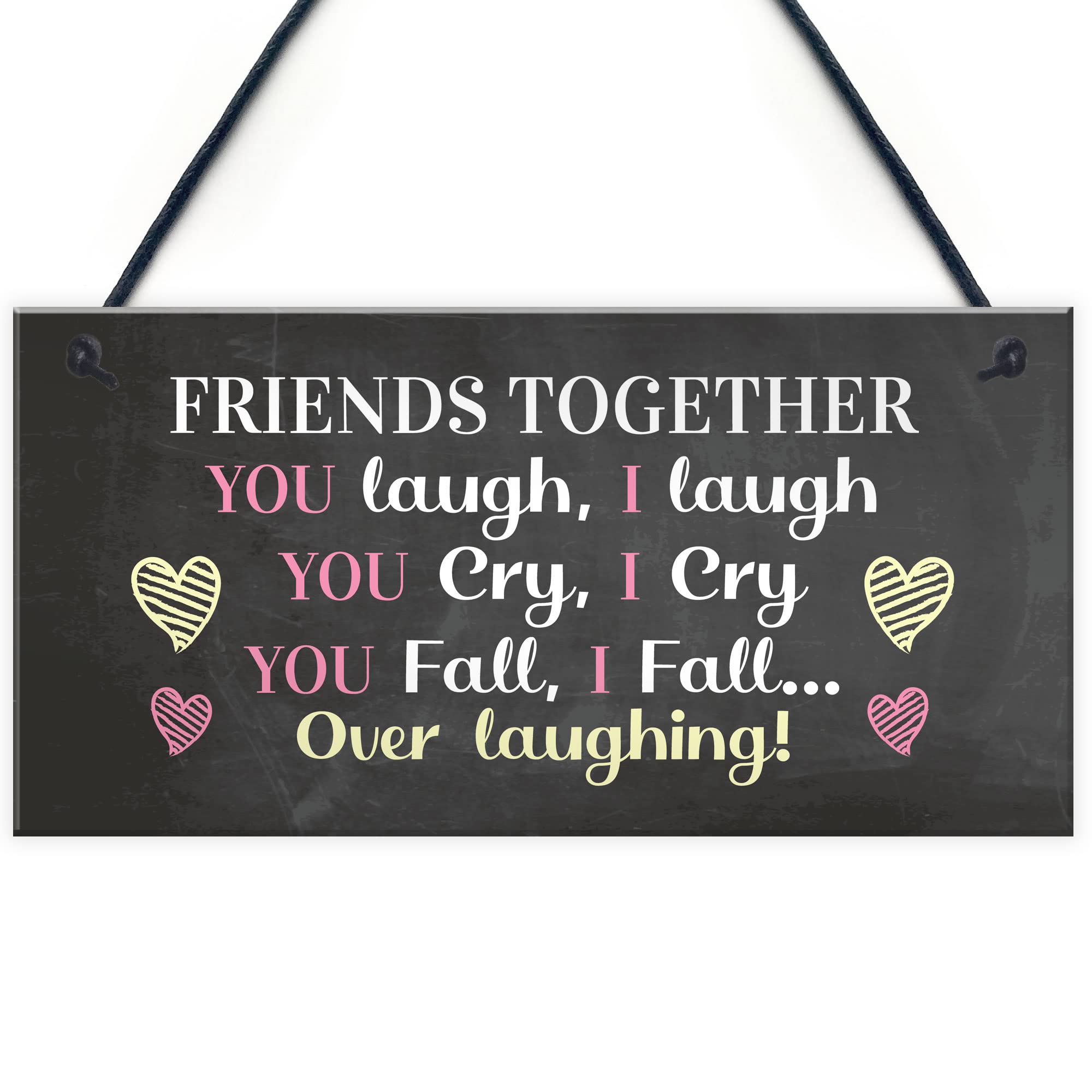 Red Ocean Best Friend Sign Funny Friendship Gift Thank You Novelty Birthday Christmas Plaque Gift For Him Her