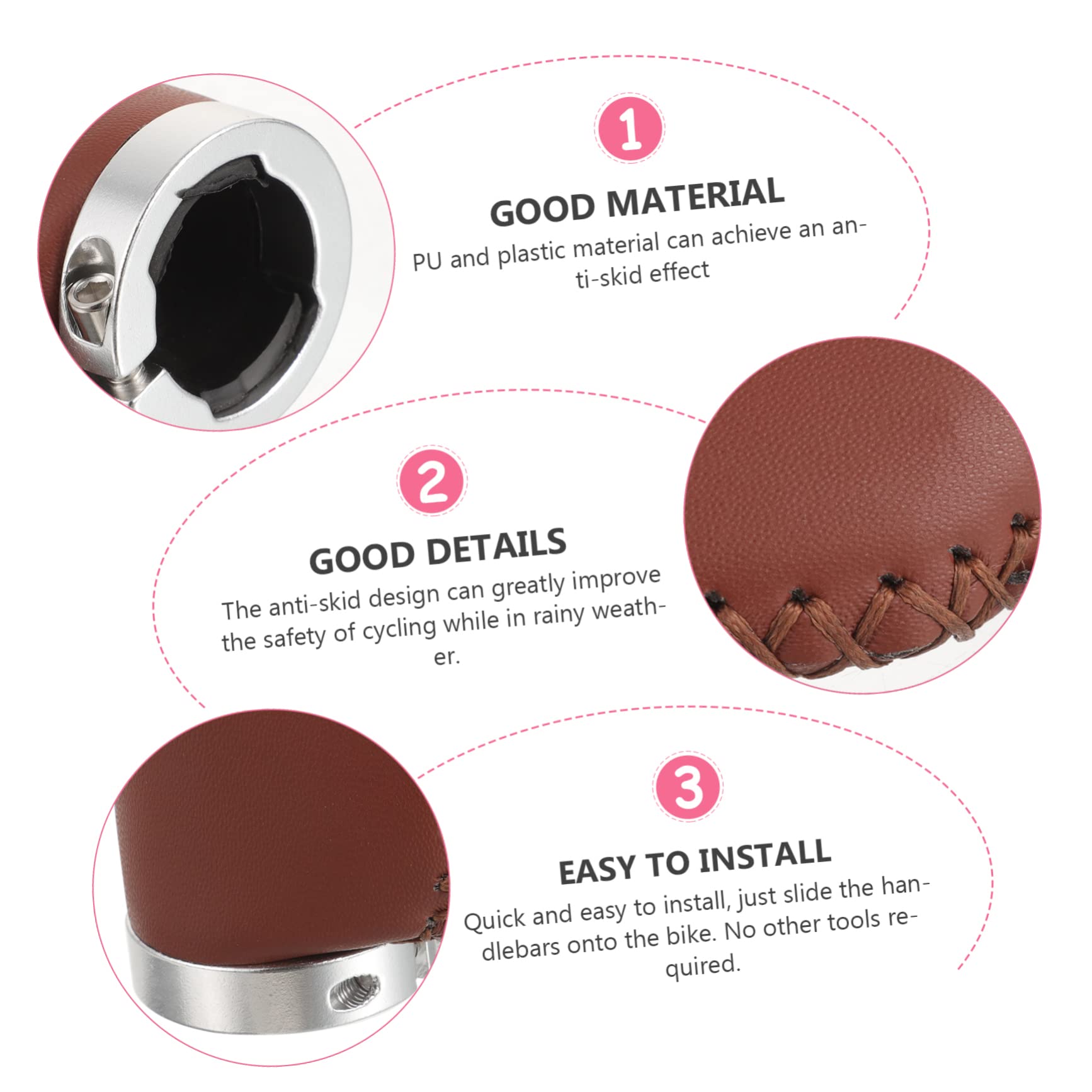 POPETPOP 4 Pièces poignées de vélo pour Guidon Accessoires vélo Accessoire vélo poignées de Guidon de Scooter Couverture de poignées de Cyclisme vélo électrique Couvre-poignées de vélo