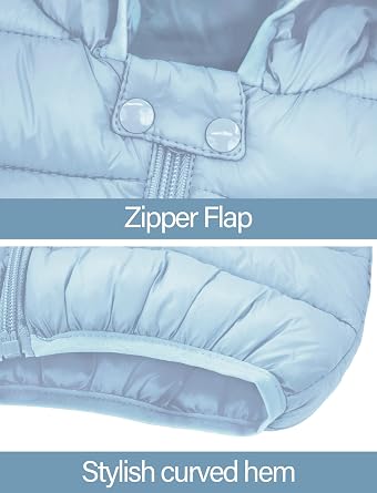 Happy Cherry Baby Boys Girls Two Piece Snowsuit Winter Hooded Puffer Down Jacket and Elastic Waist Snow Pants Sets