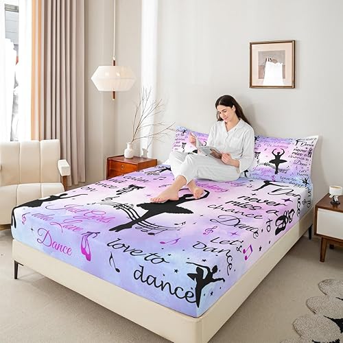 Miniatura 20 de Juego de sábana bajera ajustable para niños con diseño de guitarra eléctrica, estilo retro, diseño de notas musicales, decoración de habitación