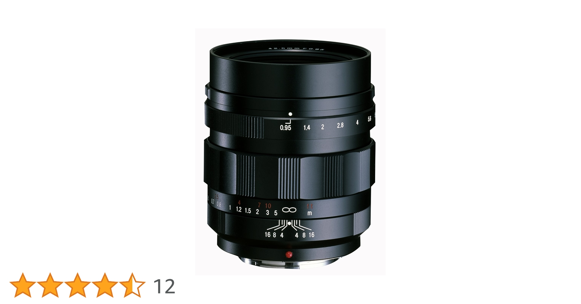 Amazon.co.jp: VoightLander 単焦点レンズ NOKTON 42.5mm F0.95v Micro