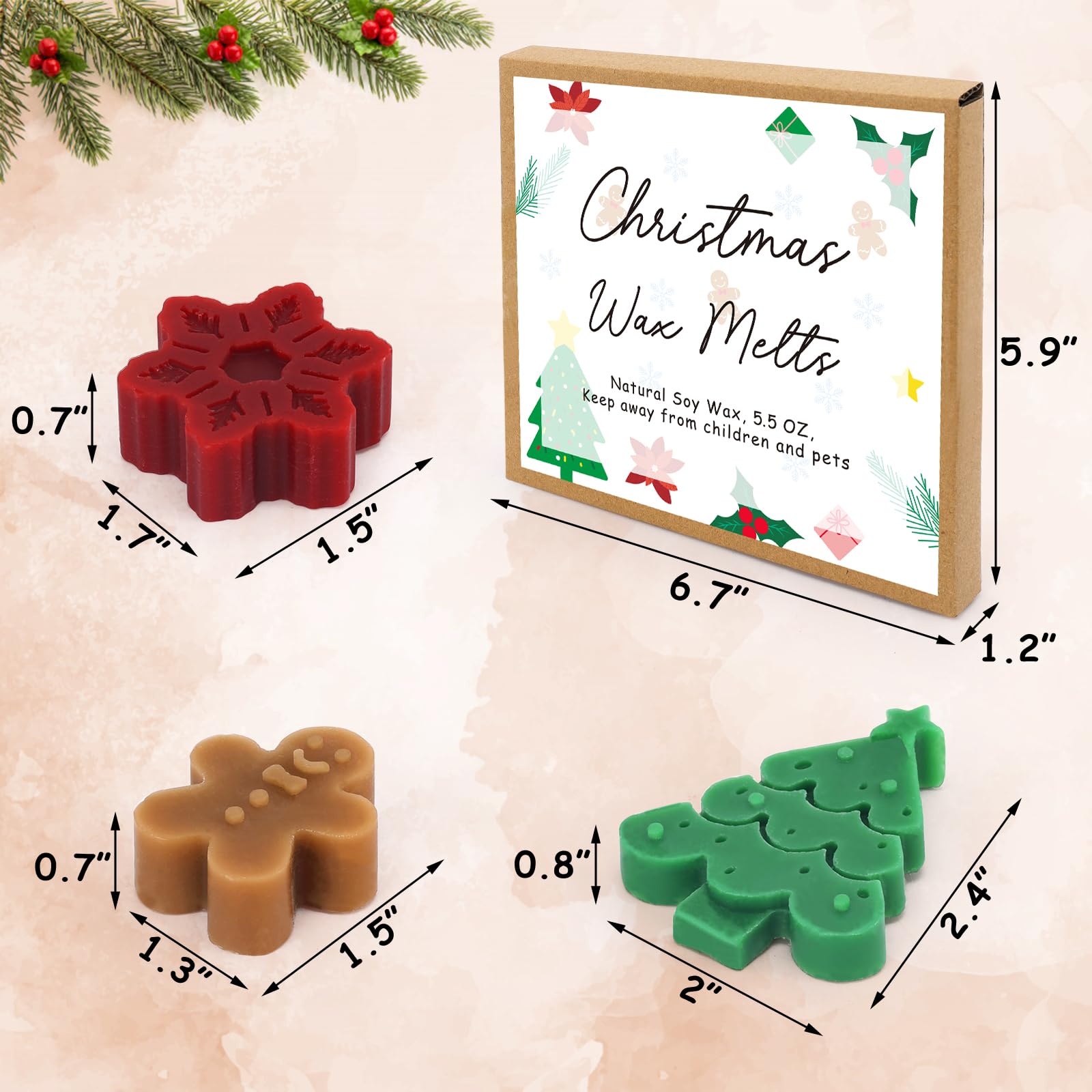 Amazon.co.jp: Tuitessine クリスマスワックスメルト クリスマスツリー