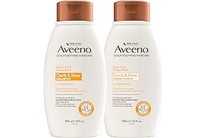 Aveeno Apple Cider Vinegar Blend Shampoo 12 Fl Oz for Hair Balance and Shine