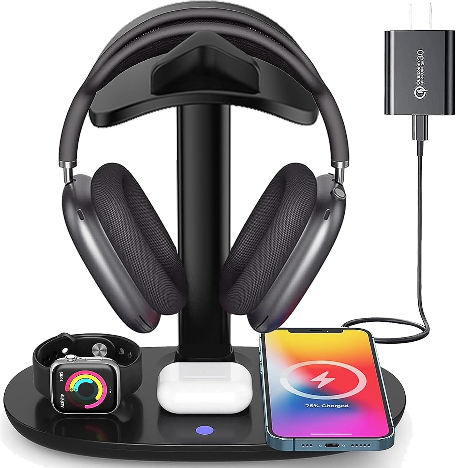 Airpod Max Charger Stand with 15w Wireless Charger, Ghana Ubuy
