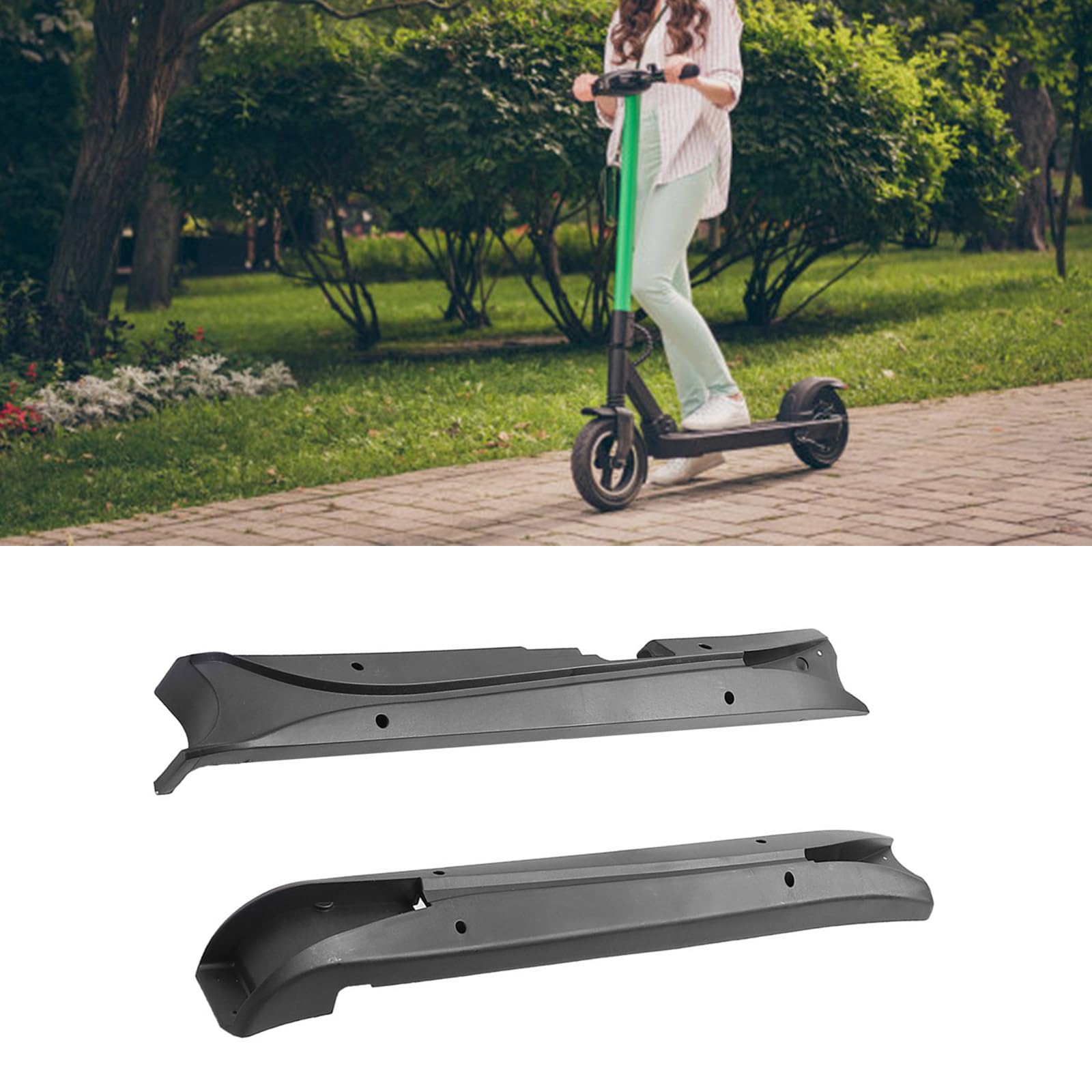LUOFENG Cubierta protectora para pedal de scooter eléctrico, cubierta protectora de cabina izquierda y derecha, instalación sencilla