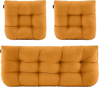 BLISSWALK Outdoor Chair Cushions,3 Pieces Wicker Cushion Set Set,44