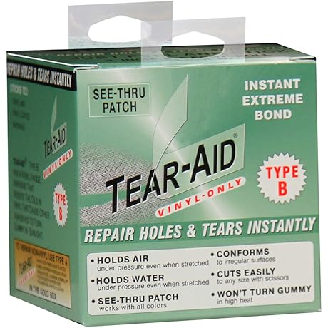 TEAR-AID Vinyl Repair Kit for Marine Vinyl Boat Seats