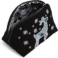 Vista 2 de Vera Bradley Women's Cotton Large Clamshell Cosmetic Organizer Makeup Bag