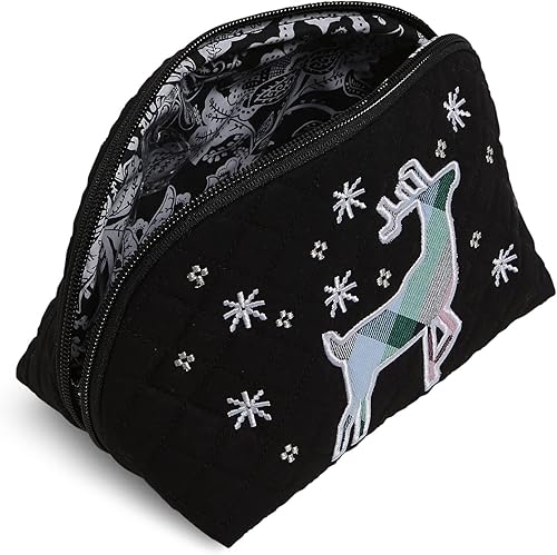 Miniatura 2 de Vera Bradley Women's Cotton Large Clamshell Cosmetic Organizer Makeup Bag