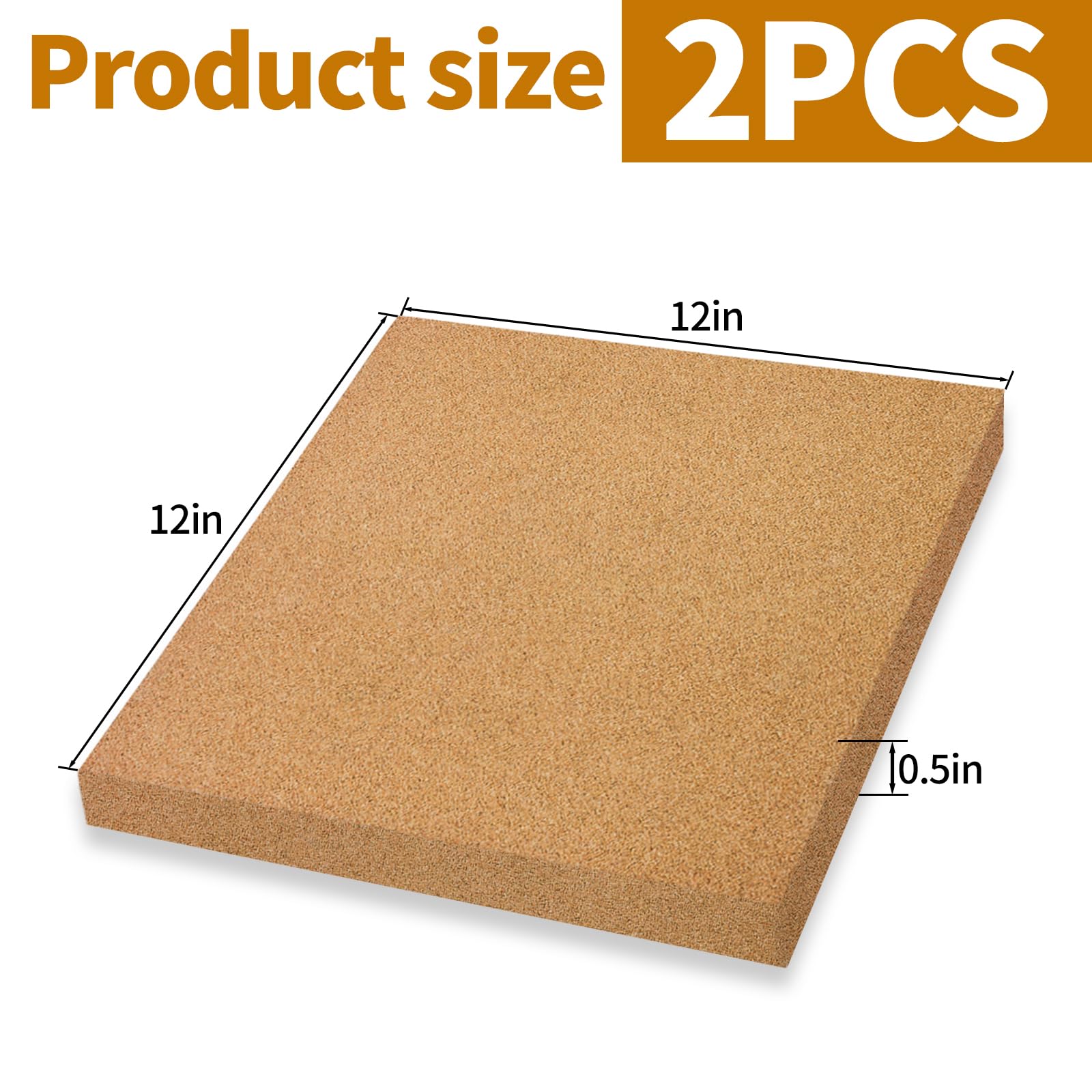 2Pcs Stained Glass Supplies, Thick Heat Resistant Stained Glass Work Surface, Stained Glass Cutting Mat, Stained Glass Starter Kit, Stained Glass Tools for Table and Countertop Protection(12x12 Inch) - Image 2