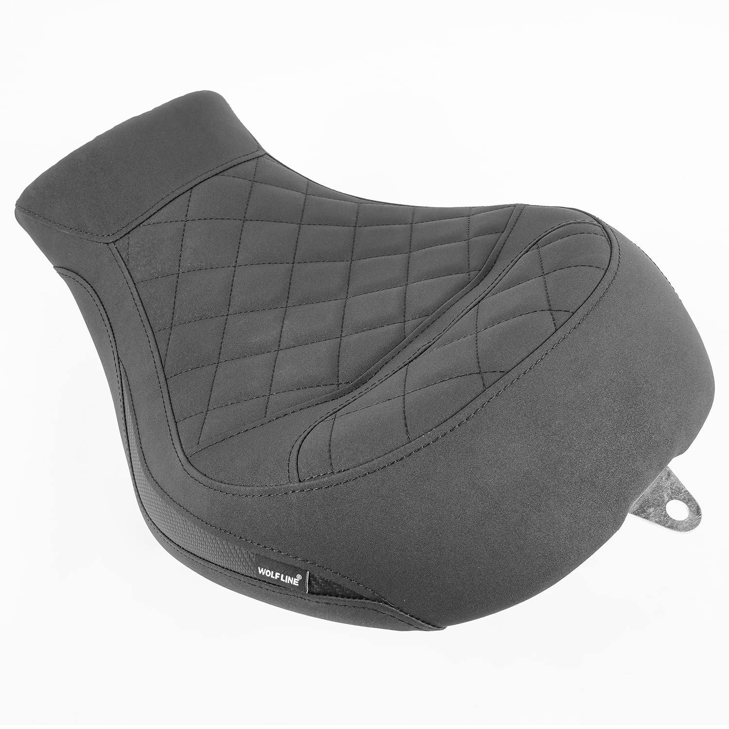 Motorrad-Leder-Sitzkissen für Vordersitz, passend für Vulcan S EN650 VN650 2015-2025 2021 2022 2023 2024 Druckentlastung, weicher Sozius-Sattel, Schwarz