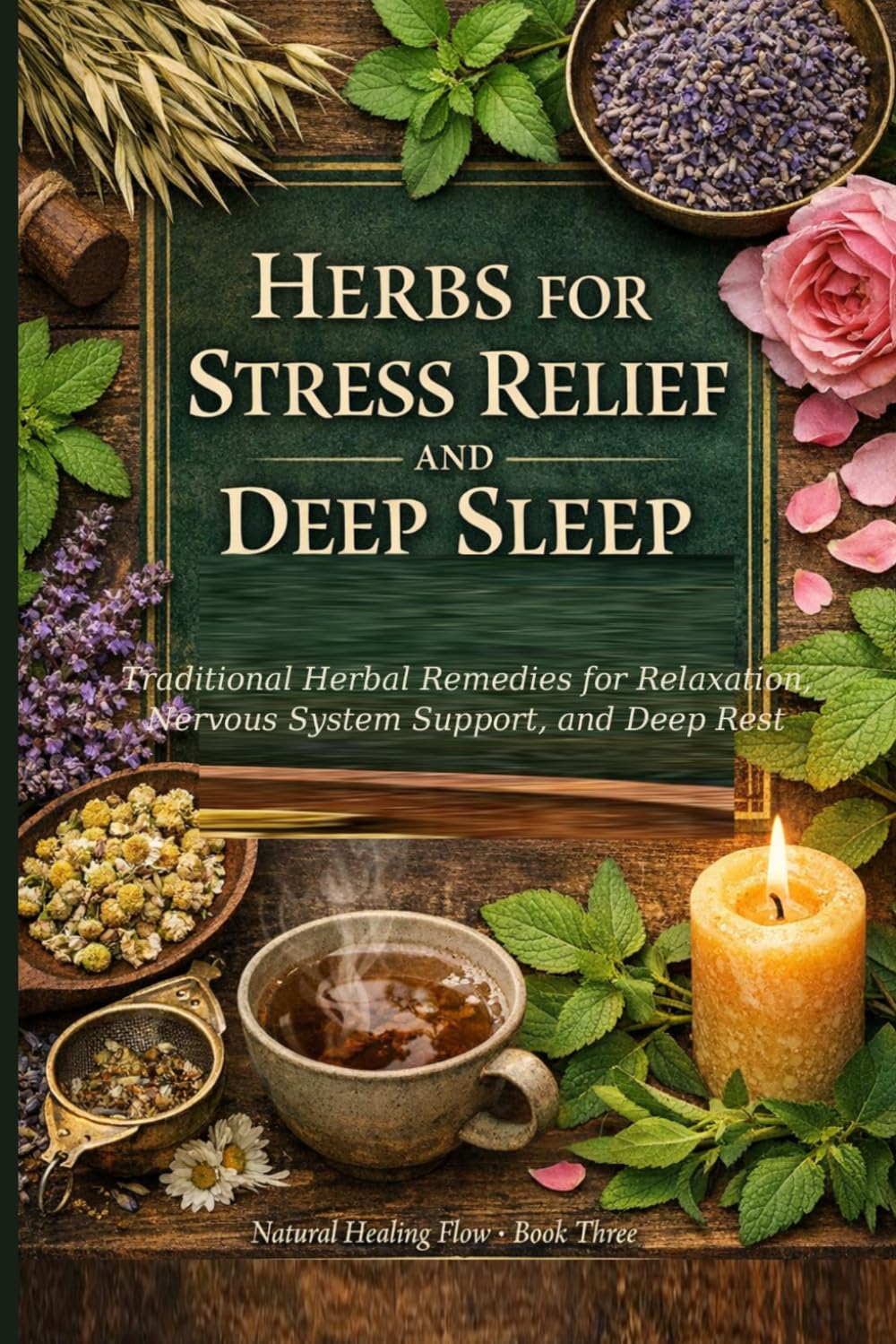 Herbs for Stress Relief and Deep Sleep: Traditional Herbal Remedies for Relaxation, Nervous System Support, and Deep Rest (The Natural Healing Flow Herbal Series)
