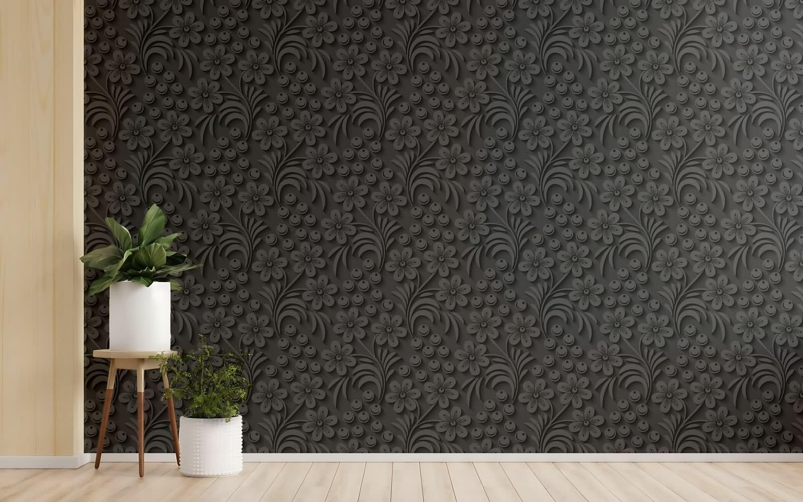 Kuchnia Backsplash Indie Naklejki Dekoracja mebli Czarny 45x1200cm