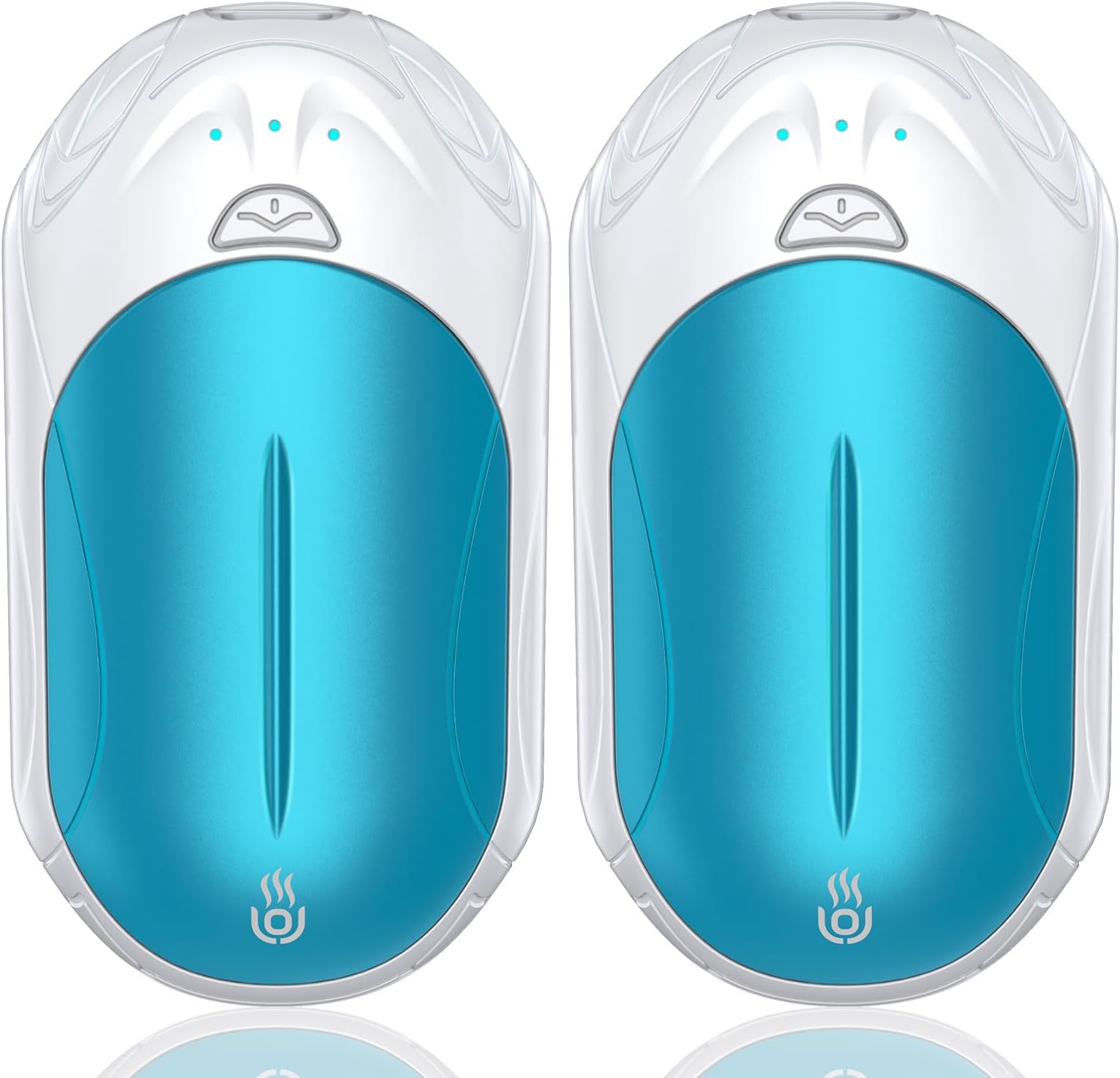Hand Warmers Rechargeable 2 Pack,AI 6000mAh Rechargeable Hand Warmer,20Hrs Long Heating Electric Hand Warmer,Portable Pocket Heater,Gifts for Christmas,Golf,Camping,Hunting