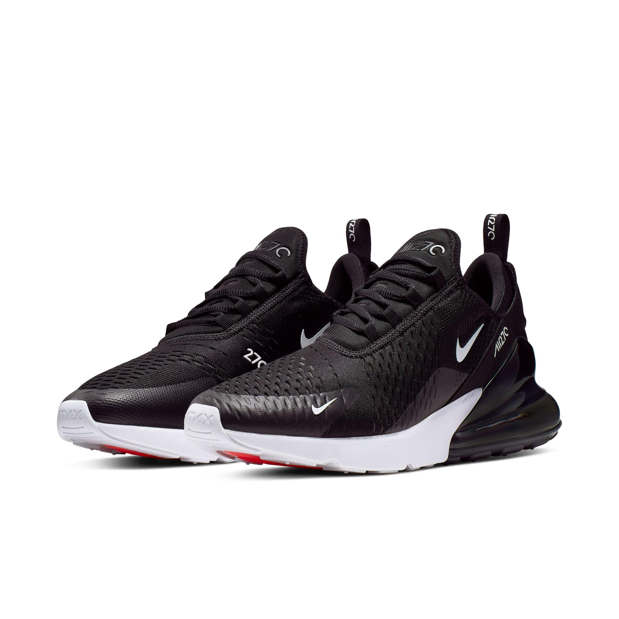 Nike Air Max 270 - Zapatillas de Deporte, Hombre, Negro (Black/Anthracite/White/Solar Red 002), 39 EU