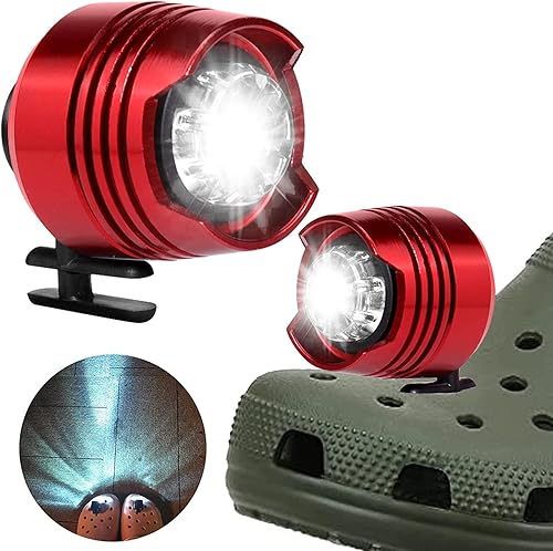 Miniatura 8 de Faros delanteros para Croc  2 luces de cocodrilo para zapatos  IPX5 impermeables para perros que caminan y acampan  Faros para zapatos  Faros