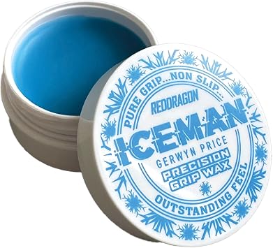 RED DRAGON Gerwyn Price Iceman Precision Dart Grip Wax - Grip Enhancer for Improved Barrel Traction & Consistent Release - Easy-Apply Wax Stick for Steel Tip Darts, Blue