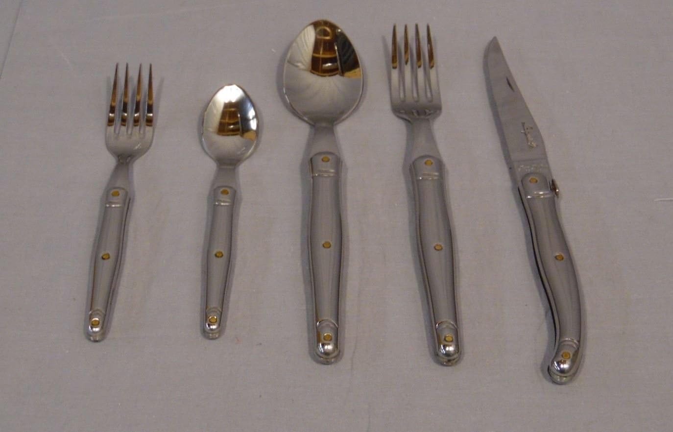 Williams Sonoma Laguiole Stainless Steel Flatware 5 Piece
