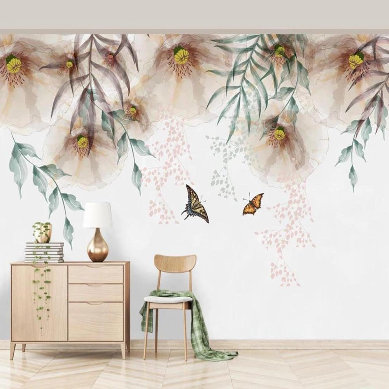 Papier peint intissé 3D ILIYA lavable et facile à poser pour chambre
