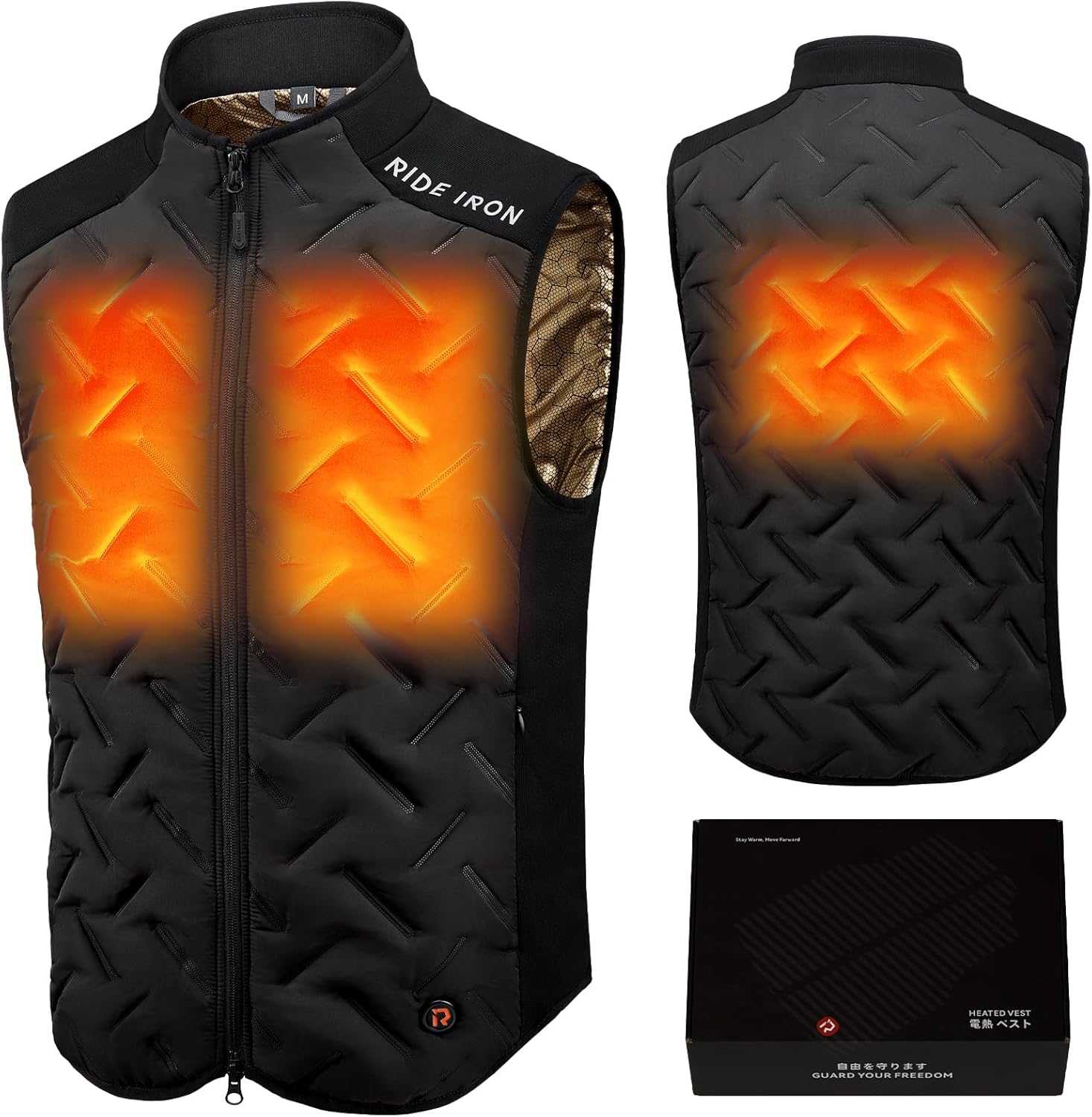 Heated Vest for Men Lightweight Heating Vest Mens Outerwear for Winter Cycling Hiking Fishing Hunting-No Battery