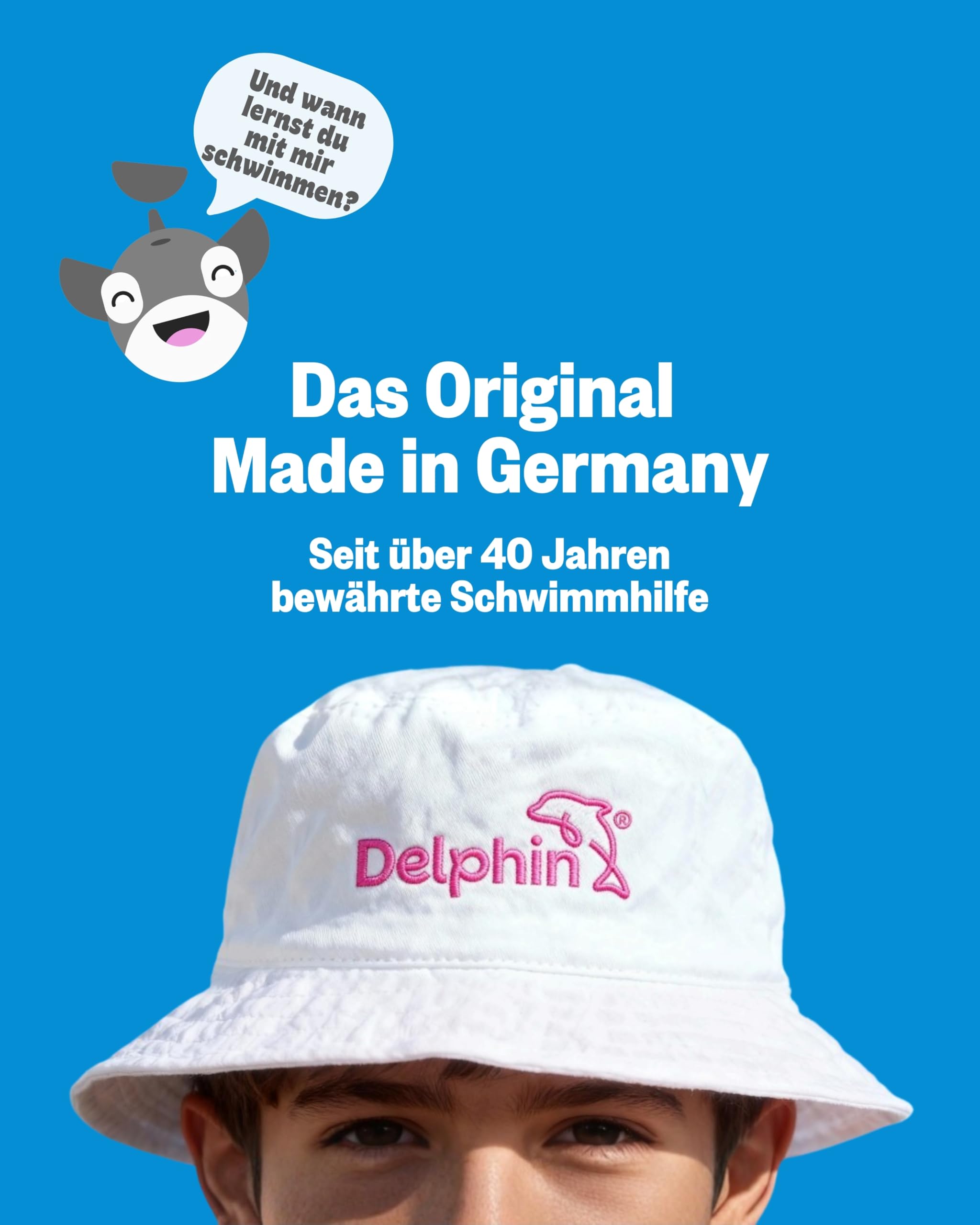 TÜV geprüfte Schwimmlernhilfe für Kinder 1–8 Jahre mit Sportbeutel