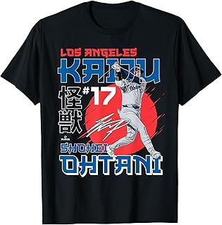 Shohei Ohtani 'Los Angeles Kaiju' MLBPA Licensed Baseball T-Shirt