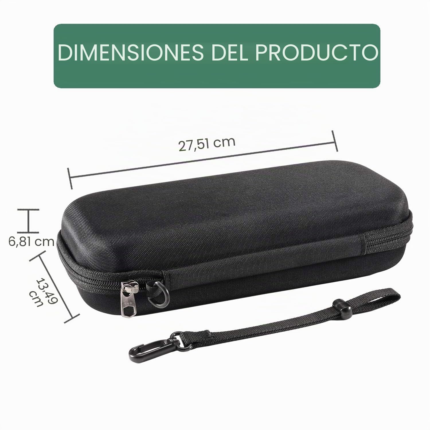 RAIACE Maletín de almacenamiento rígido compatible con el mini compresor de aire eléctrico para hogar y jardín de Bosch, bolsa de transporte protectora para viajes. - Negro