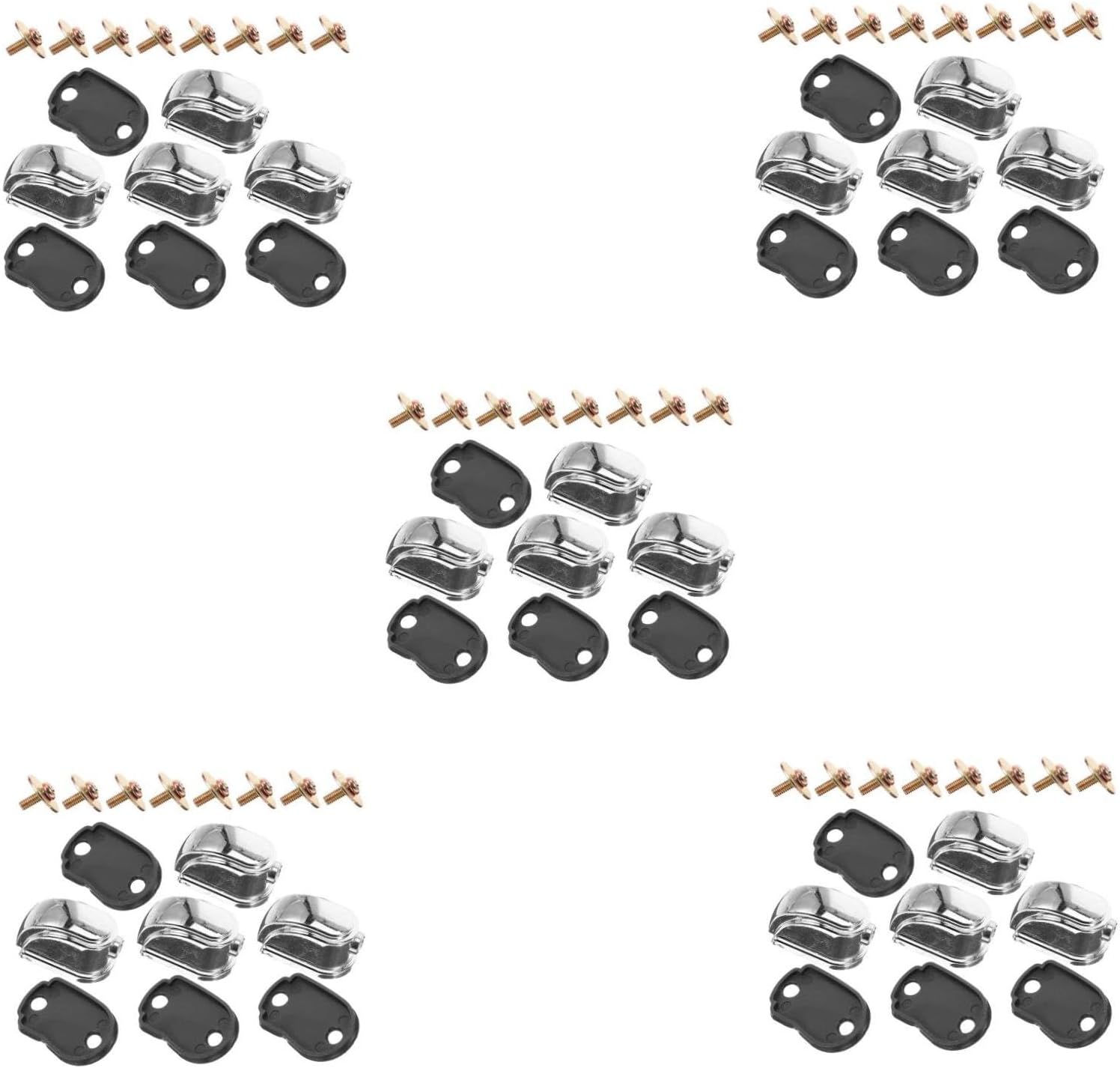 20pcs Metal Snare Drum Lug Replacement Accessory for Drum Set Tambourine and Snare Wear-resistant Parts Easy Installation Compatible Various