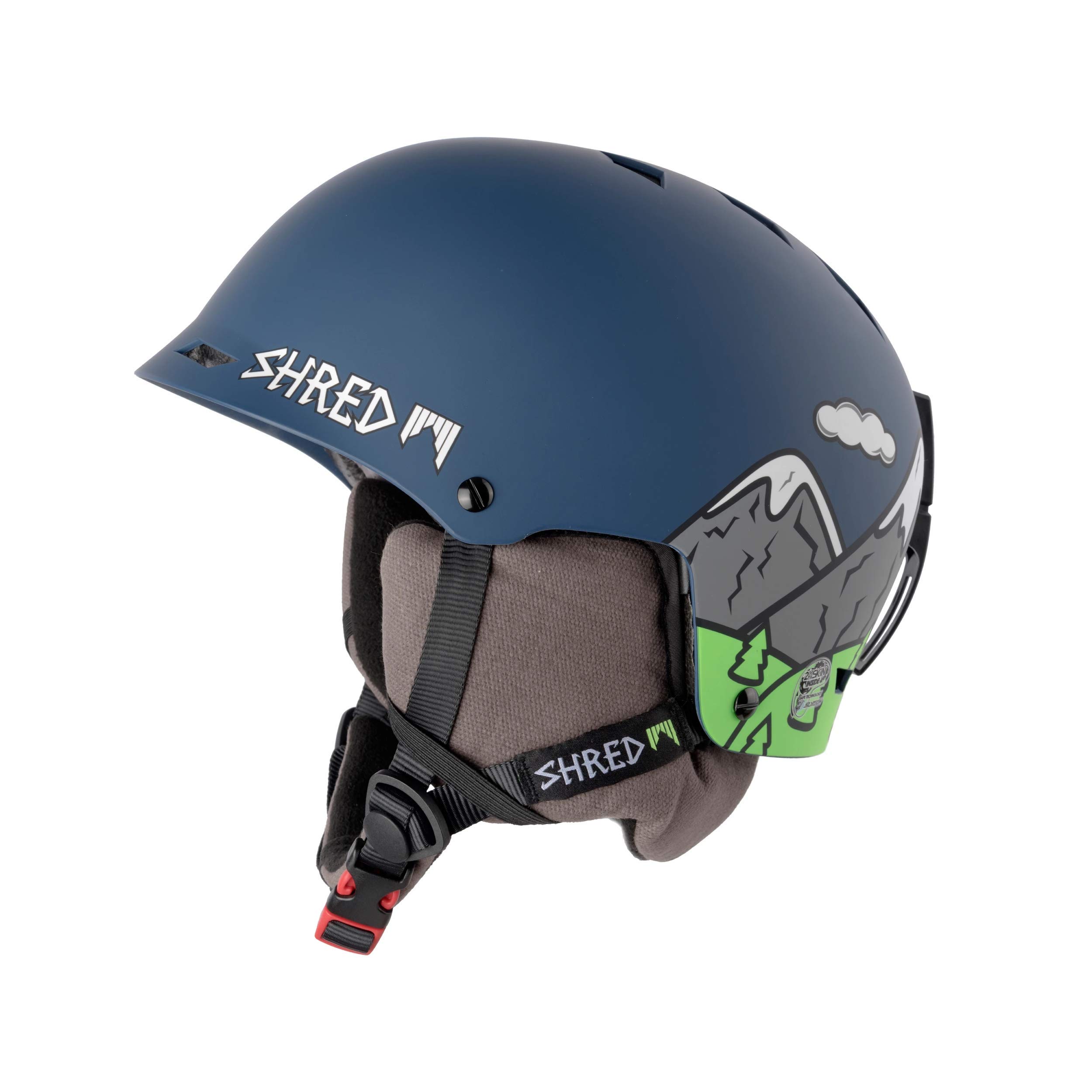 Shred Half Brain D-Lux Need More Snow Helmet Ski Snowboard, Unisex, HALF BRAIN D-LUX NEEDMORESNOW