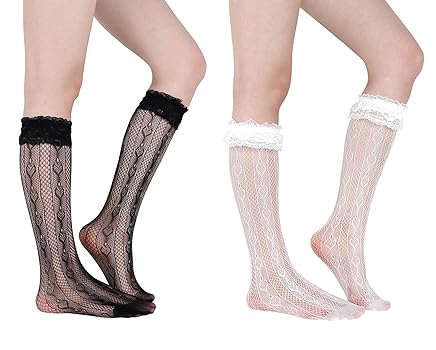 ◇ODD ONE OUT◇ ODDONEOUT LACE KNEE SOCKS BLACK ODDONEOUT LACE KNEE SOCKS BLACK - 감도 깊은 취향 셀렉트샵 29CM