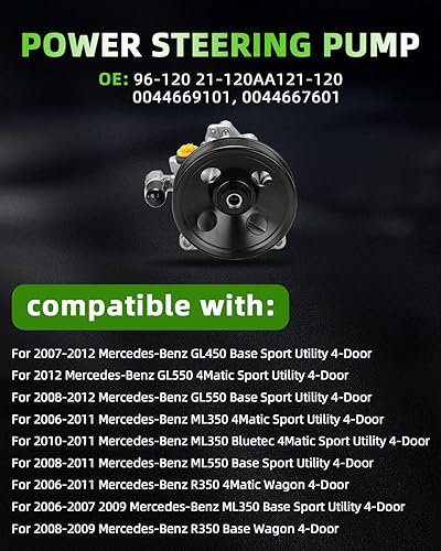 Miniatura 383 de SCITOO Bomba de dirección asistida compatible para 2005 para Saab 9-2X 2.0L, 2006 para Saab 9-2X 2.5L, 2004-2005 para Subaru Impreza 2.0L, 21-5396