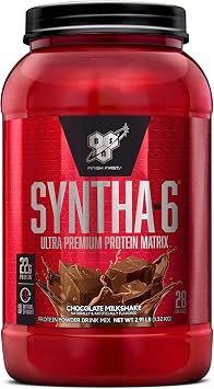 Bsn Chocolate Milkshake Syntha 6 Whey Protein Powder, 46.56 OZ