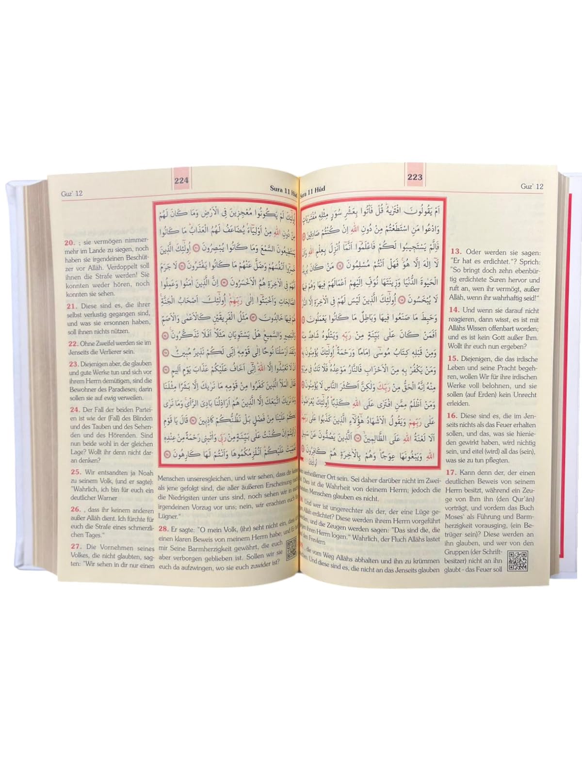 Der edle Koran – Arabisch-Deutsch | Übersetzung von Abu-r-Ridâ Muhammad Ibn Ahmad Ibn Rassoul | 17×24 cm | 616 Seiten | Termo-Leder, Goldschnitt, Hochwertige Ausgabe (Black)