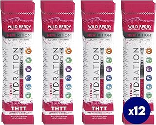 NewTrition Hydration Powder, Electrolyte Powder Packets, Naturally Flavored Hydrating Packets for Water, Fast Acting Elect...