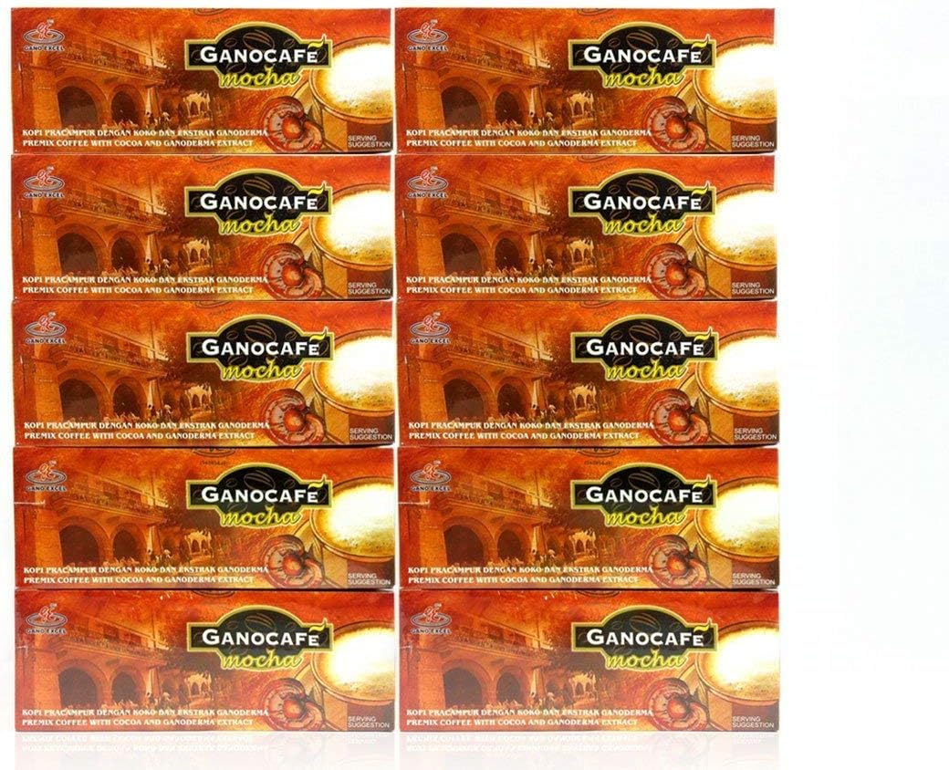 10 Boxes Gano Cafe Mocha Coffee Ganoderma Lucidum Extract + FREE Expedited Shipping to USA by EcBuy