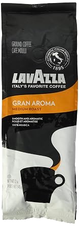 Lavazza 7509 Gran Aroma Ground Coffee، Medium Roast، 12 oz Bag