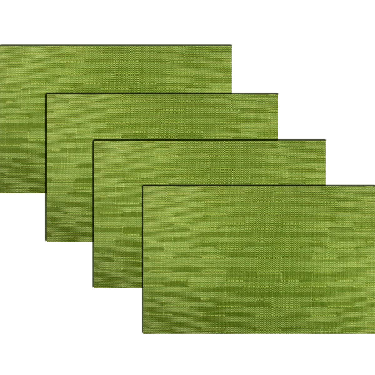 PIGCHCY Placemats,Durable Placemats for Dining Table,Washable Woven Vinyl Kitchen Placemats Set of 4 (Brown) — Amazon image 13