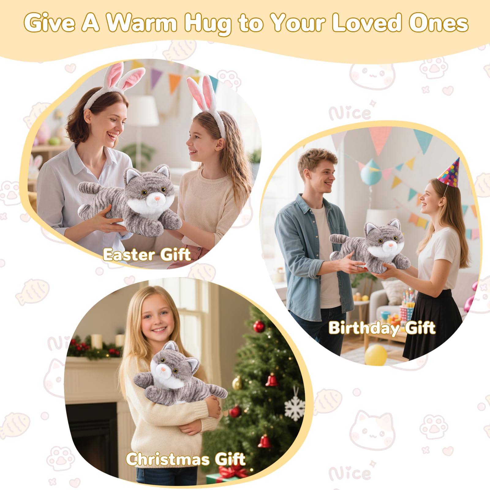 Manta eléctrica con apagado automático, almohadilla térmica eléctrica USB para período, cojín térmico Warmies, cuello, espalda, hombros, vientre, regalos de Navidad para mujeres y niñas