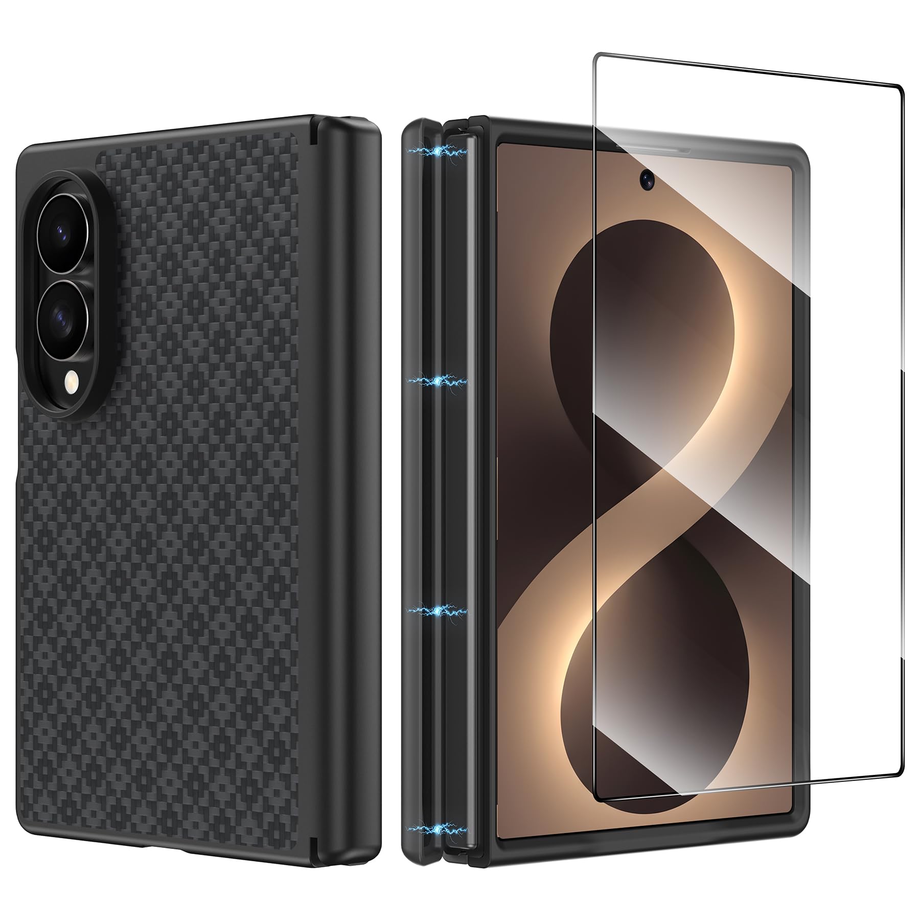 BENKS ArmorGrid Pro für Samsung Galaxy Z Fold 8 Hülle für MagSafe | Stoßfeste Kevlar-TPU Schutzhülle, Militärischer Fallschutz, Scharnierschutz, Starke Magnetkraft und Sicherer Halt