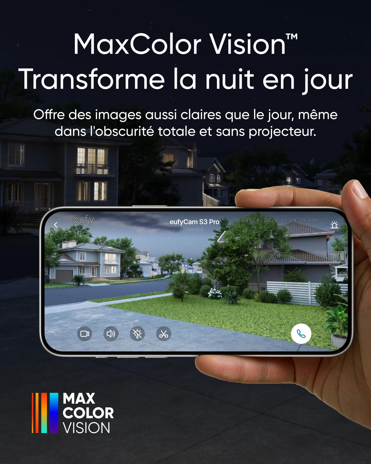 eufy S3 Pro (eufyCam 3 Pro) 4K Caméra Surveillance WiFi extérieur sans Fil